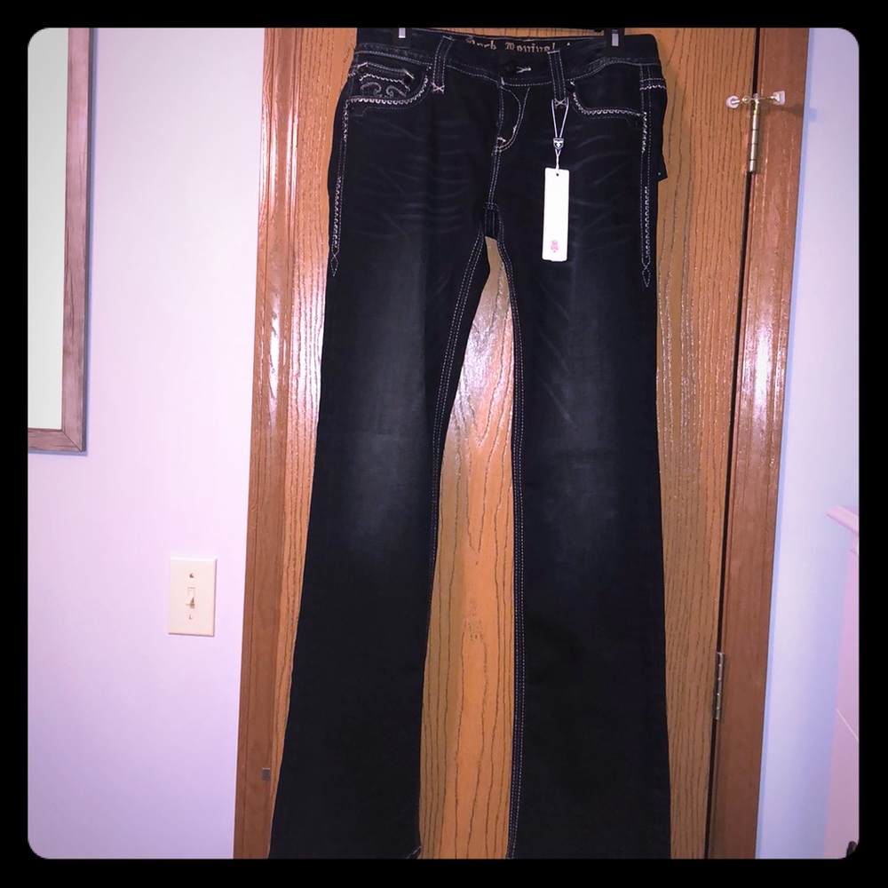 FINAL DAYS Rock Revival Jacklyn Easy Boot Darkwash